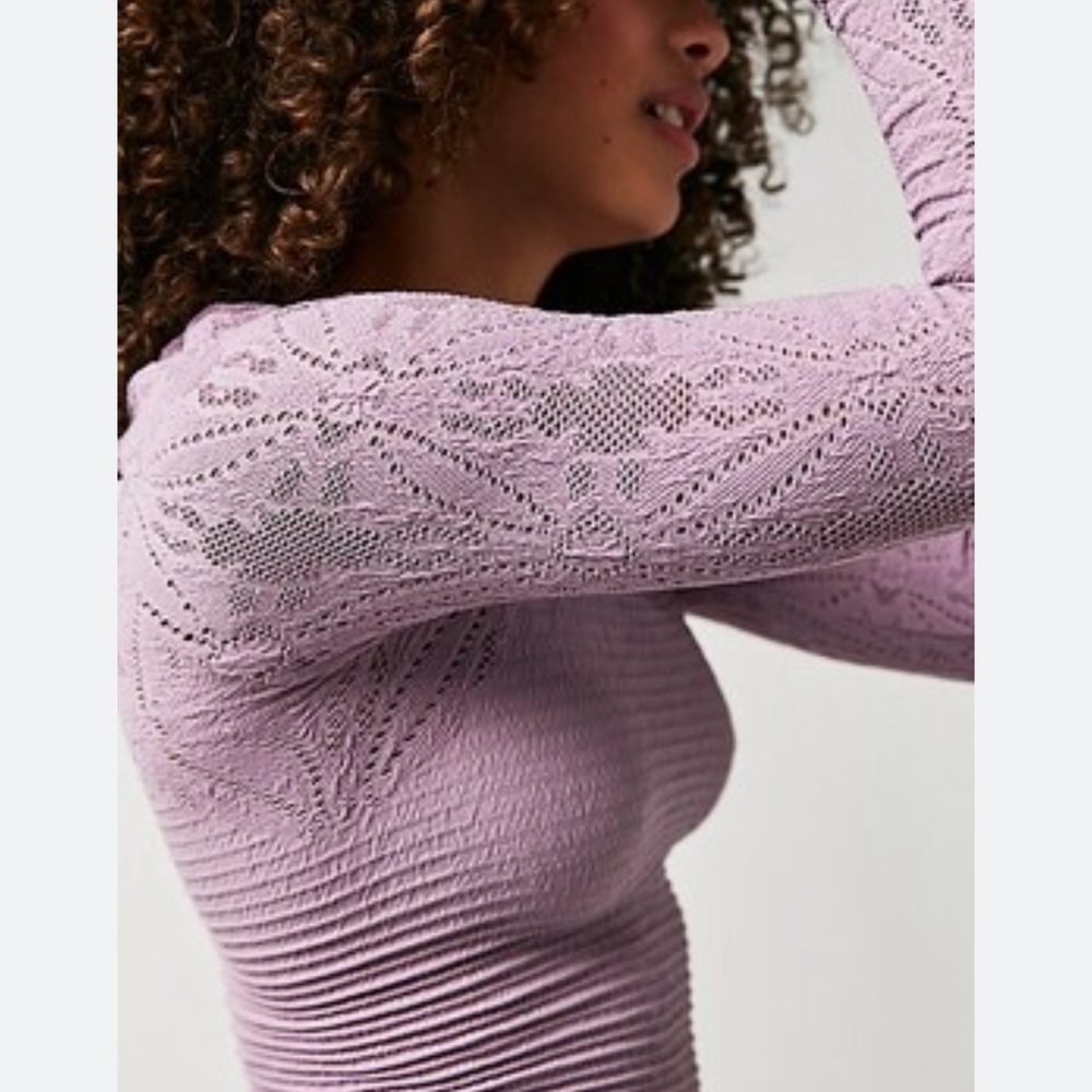So Many Likes Long Sleeve Free People lilac